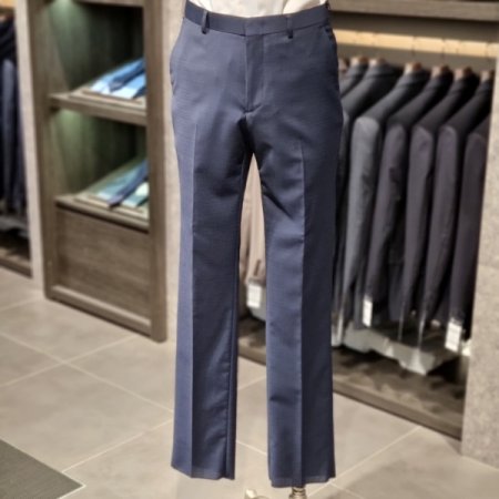 SS네이비체크정장팬츠