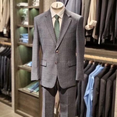 FW브라운그레이글렌체크정장