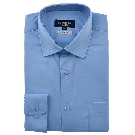 스트레치블루드레스셔츠