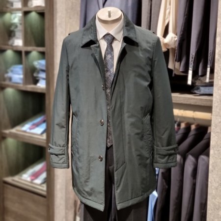 FW구스내피탈부착카키트렌치코트