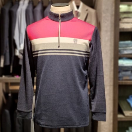 캐주얼네이비짚업티셔츠