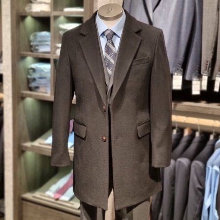 FW캐시미어블랙체스터코트