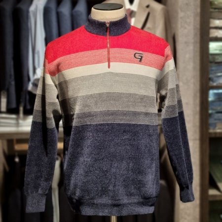 FW네이비기모반폴라티셔츠