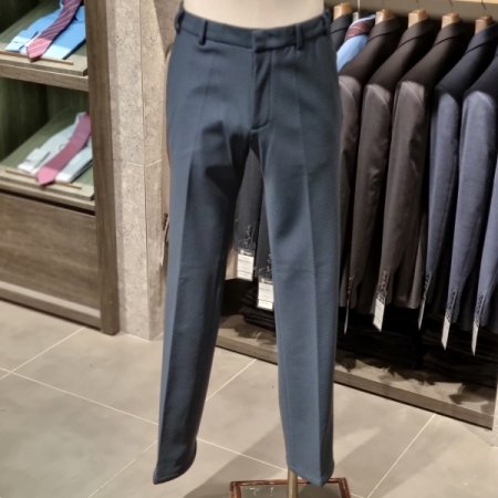 FW네이비잔무늬스트레치기모팬츠