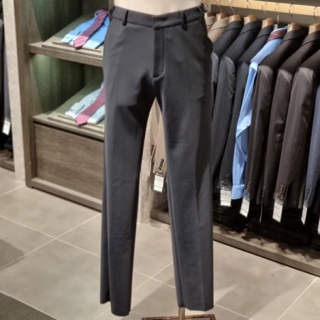 FW네이비본딩스트레치기모팬츠