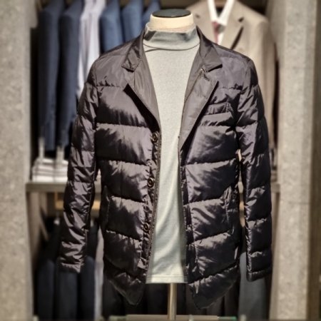 FW블랙글렌체크구스변형자켓