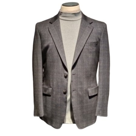 FW네이비글렌체크저지자켓