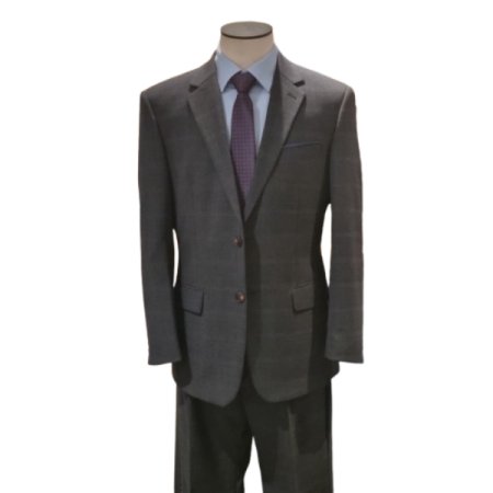 SS챠콜글렌체크원턱바지정장