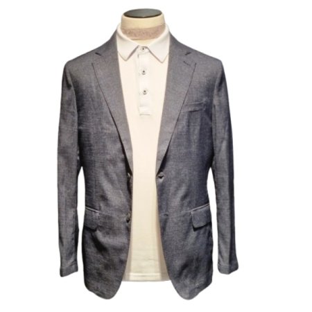 SS쿨소재스판네이비캐주얼자켓