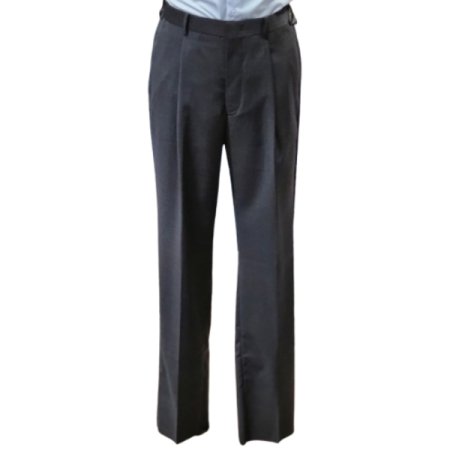 SS챠콜네이비짜임무늬원턱정장팬츠