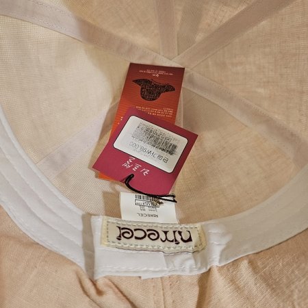 PK린넨리본챙모자