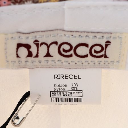 BE꽃 리본코튼벙거지모자