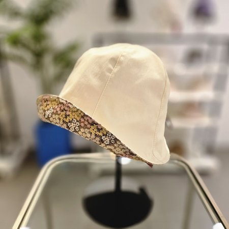 BE꽃 리본코튼벙거지모자