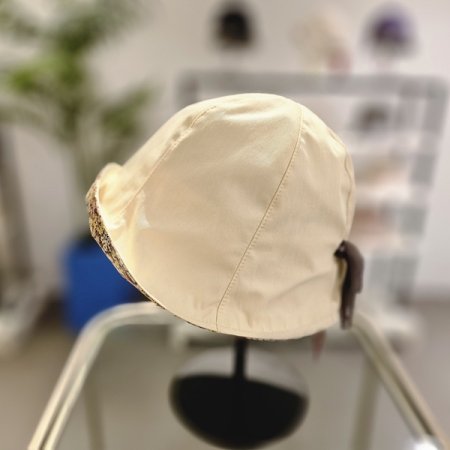 BE꽃 리본코튼벙거지모자