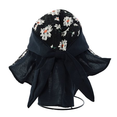 BK여성스러운 뒷리본 목가리게모자