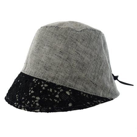 GR스트링 포인트레이스 린넨모자