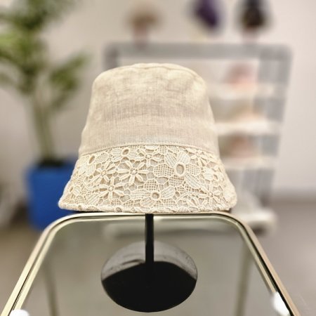 BK스트링 버킷햇 린넨모자