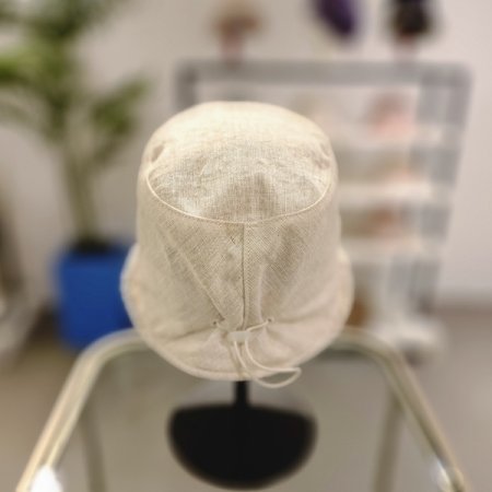 BK스트링 버킷햇 린넨모자