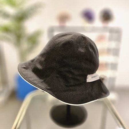 BK린넨리본챙모자