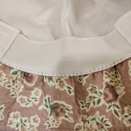 PK포인트플라워 린넨 벙거지모자