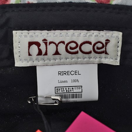 BK포인트플라워 린넨 벙거지모자