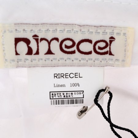 BE포인트플라워 린넨 벙거지모자