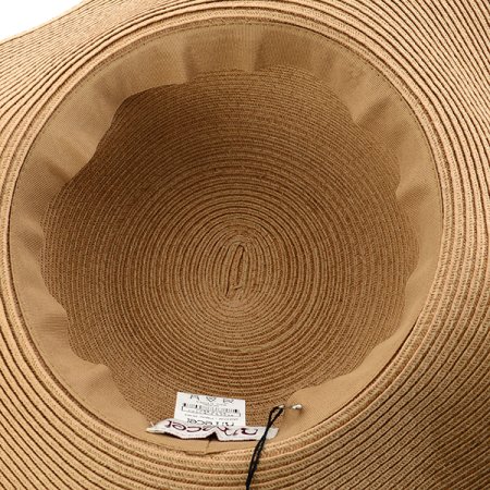 플로피 햇 핑크꽃 챙왕골모자