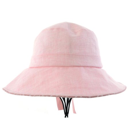 PK플로피린넨소재뒷리본챙모자