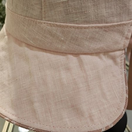 PK플로피린넨소재뒷리본챙모자