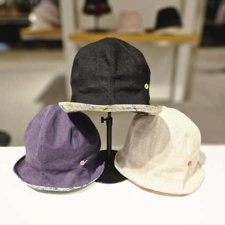 플로랄 린넨 벙거지 3