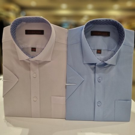 칼라배색기본핏반팔셔츠