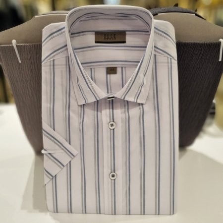 스트라이프반팔셔츠