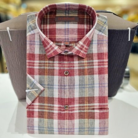 LINEN BLEND 체크셔츠