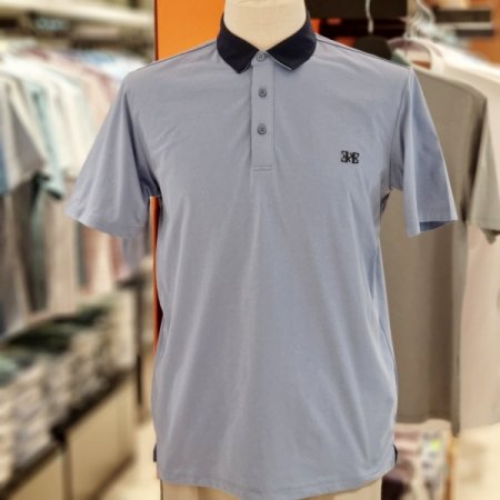 배색칼라 티셔츠