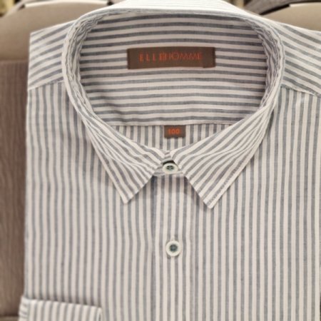 LINEN BLEND스트라이프셔츠