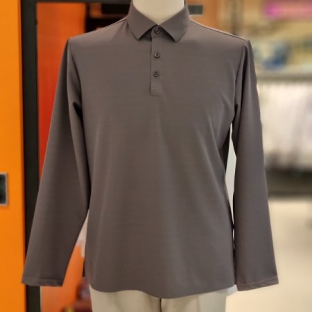 브라운 긴팔티셔츠