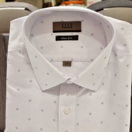 화이트슬림핏셔츠