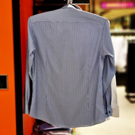 네이비스트라이프셔츠