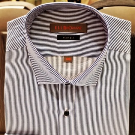 네이비스트라이프셔츠