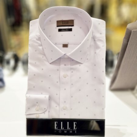 잔무늬화이트셔츠