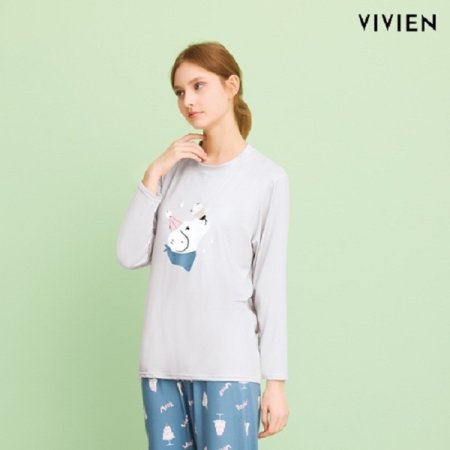 홈 웨어 퍼피 피치기모 상의