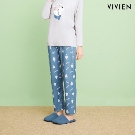 홈 웨어 퍼피 피치기모 하의