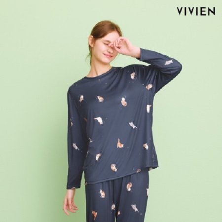 홈 웨어 캣 피치기모 상의