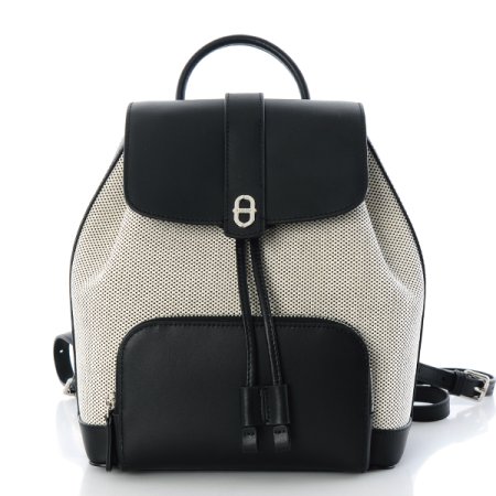 캔버스 가죽콤비 미니백팩