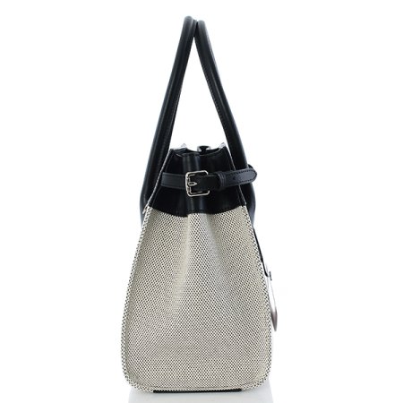 캔버스 가죽콤비 토트백