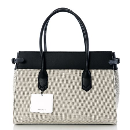 캔버스 가죽콤비 토트백