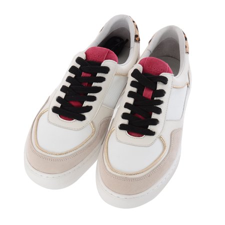 송치가죽 믹스매치 포인트 여성스니커즈