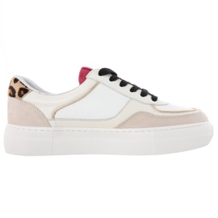 송치가죽 믹스매치 포인트 여성스니커즈