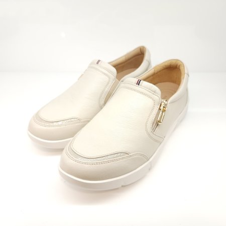 가벼운 경량창 발등 지퍼 여성 슬립온