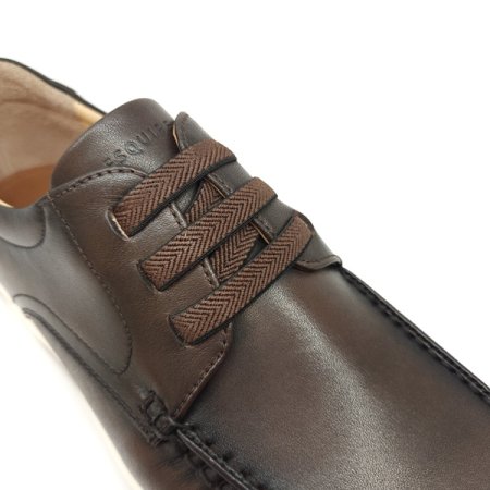 밴드 스트랩 세미 캐주얼 더비슈즈